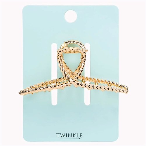  TWINKLE Заколка-крабик для волос TWISTED GOLD