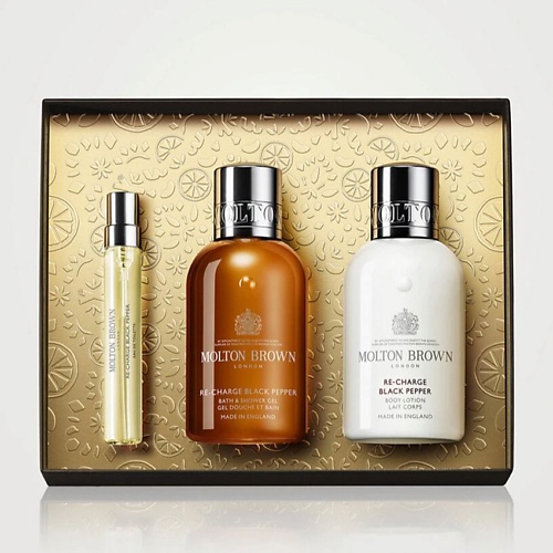 

MOLTON BROWN Парфюмерный набор Re-charge Black Pepper Travel Gift Set, Парфюмерный набор Re-charge Black Pepper Travel Gift Set