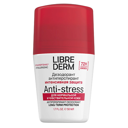 

LIBREDERM Дезодорант-антиперспирант 72 часа при избыточном потоотделении Anti-Stress, Дезодорант-антиперспирант 72 часа при избыточном потоотделении Anti-Stress