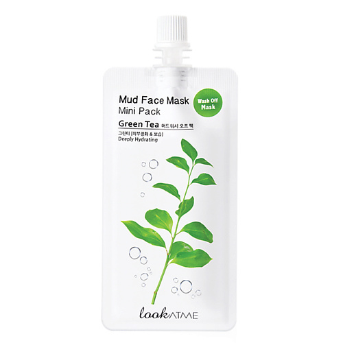 

LOOK AT ME Маска для лица грязевая для интенсивного увлажнения Зеленый чай Green Tea Mud Face Mask, Маска для лица грязевая для интенсивного увлажнения Зеленый чай Green Tea Mud Face Mask