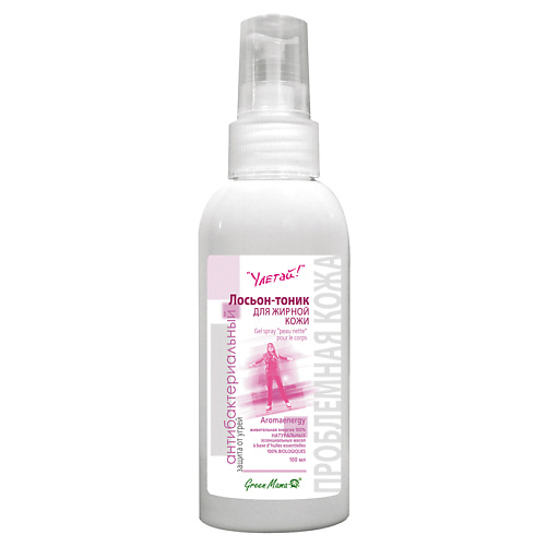 

GREEN MAMA Лосьон-тоник "Улетай" для жирной и проблемной кожи Aromaenergy Gel Spray, Лосьон-тоник "Улетай" для жирной и проблемной кожи Aromaenergy Gel Spray