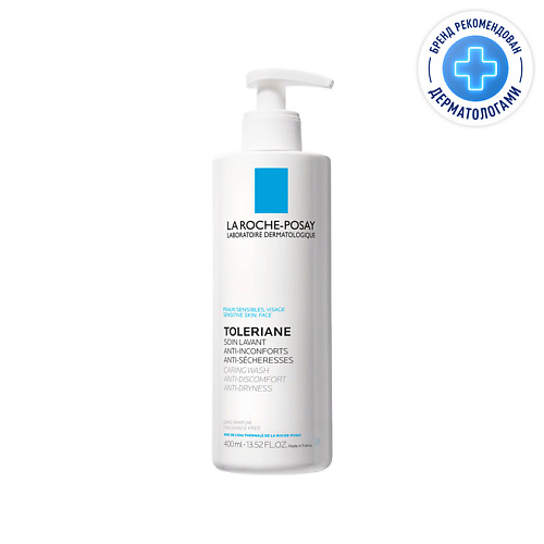 Средства для умывания LA ROCHE-POSAY Toleriane Caring Wash Очищающий крем-гель для умывания лица с пантенолом, ниацинамидом и витамином Е 400