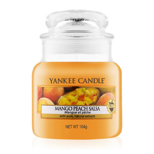 Свеча ароматическая YANKEE CANDLE Классическая маленькая свеча Mango Peach Salsa