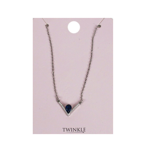 

TWINKLE Подвеска с цепочкой Dark Blue Triangle, Подвеска с цепочкой Dark Blue Triangle