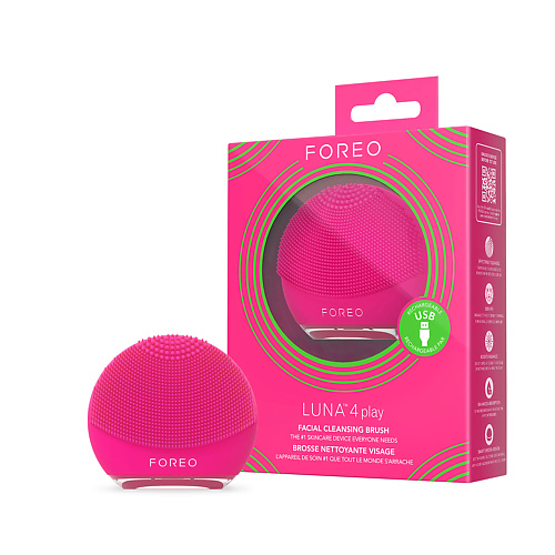 

FOREO ДЕВАЙС ДЛЯ ОЧИЩЕНИЯ И МАССАЖА ЛИЦА LUNA 4 play Tickle Me Pink!, ДЕВАЙС ДЛЯ ОЧИЩЕНИЯ И МАССАЖА ЛИЦА LUNA 4 play Tickle Me Pink!