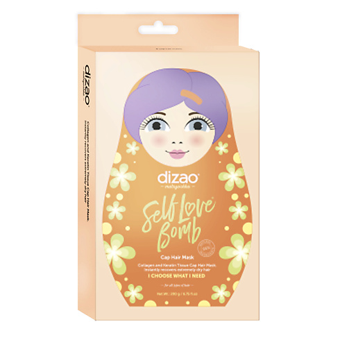 DIZAO Маска шапка для волос Коллаген и кератин увлажняющая питательная 5 шт 1100₽