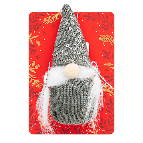 

TWINKLE Декоративная ёлочная игрушка GNOME GREY, Декоративная ёлочная игрушка GNOME GREY