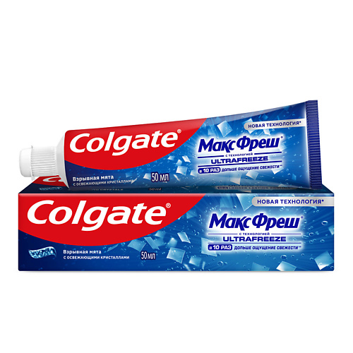 

COLGATE Зубная паста МАКС ФРЕШ Взрывная мята 50.0, Зубная паста МАКС ФРЕШ Взрывная мята