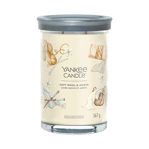 Свеча ароматическая YANKEE CANDLE Ароматическая свеча  Soft Wool & Amber
