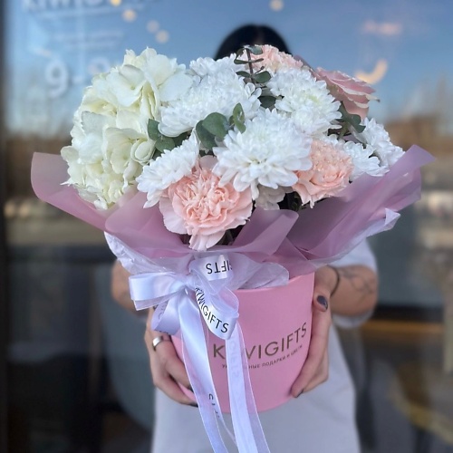 

KIWIGIFTS Букет цветов живые розы, гортензии, хризантема, гвоздики, эвкалипт, Букет цветов живые розы, гортензии, хризантема, гвоздики, эвкалипт