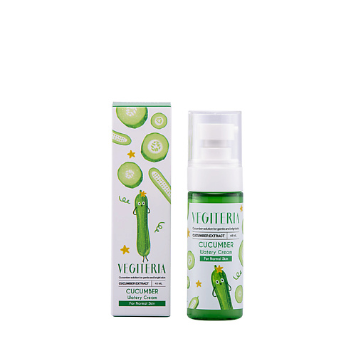 

VEGITERIA Увлажняющий крем для лица для нормальной и комбинированной кожи CUCUMBER, Увлажняющий крем для лица для нормальной и комбинированной кожи CUCUMBER