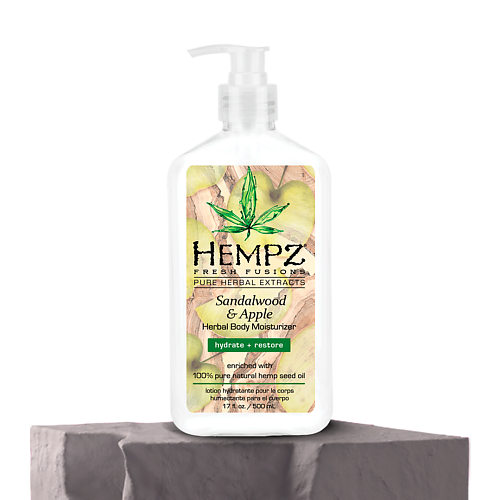 

HEMPZ Молочко для тела увлажняющее Сандал и Яблоко/ Sandalwood & Apple Herbal Body Moisturizer 500.0, Молочко для тела увлажняющее Сандал и Яблоко/ Sandalwood & Apple Herbal Body Moisturizer