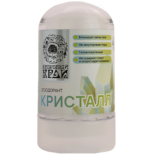 

КЕДРОВЫЙ КРАЙ Дезодорант кристаллический Кристалл 60.0, Дезодорант кристаллический Кристалл