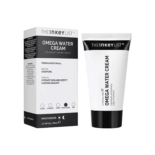 

THE INKEY LIST Безмасляный увлажняющий крем Omega Water Cream для выравнивания тона и сияния кожи 50.0, Безмасляный увлажняющий крем Omega Water Cream для выравнивания тона и сияния кожи