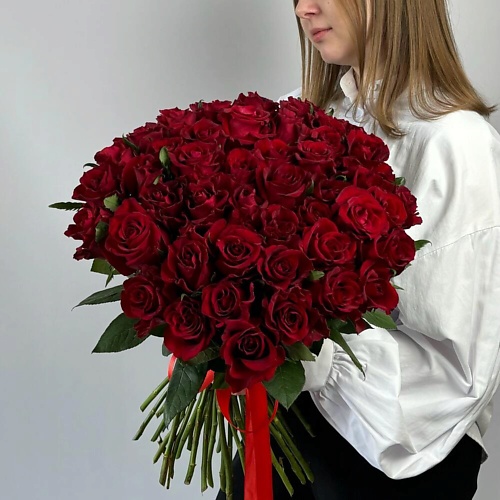 

VLSHBN FLOWERS STATE Монобукет из 51 красной розы, Монобукет из 51 красной розы