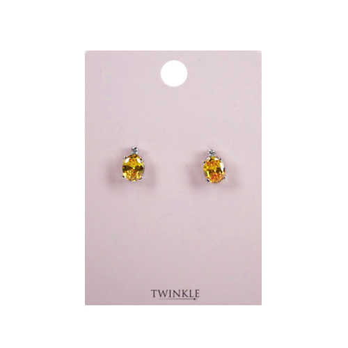 

TWINKLE Серьги Yellow Stone, Серьги Yellow Stone