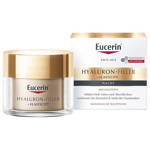 Крем для лица EUCERIN Крем для ночного ухода за коже Hyaluron-Filler + Elasticity