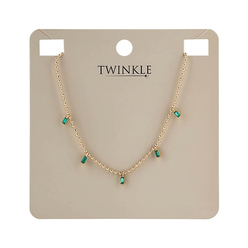 

TWINKLE Ожерелье GOLD AND GREEN, Ожерелье GOLD AND GREEN