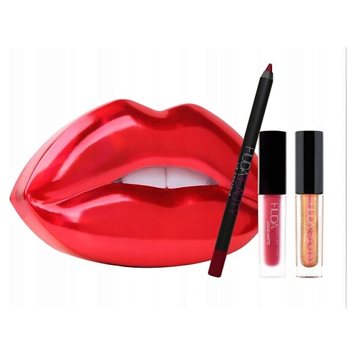 

HUDA BEAUTY Набор для губ Помада Miniature +Карандаш + Жидкая помада, Набор для губ Помада Miniature +Карандаш + Жидкая помада