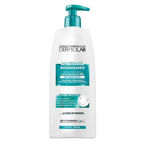 

DERMOLAB DEBORAH Крем для тела интенсивное восстановление Dermolab Nourishing Regenerating Rich Body Cream 48h Hydratation, DEBORAH Крем для тела интенсивное восстановление Dermolab Nourishing Regenerating Rich Body Cream 48h Hydratation