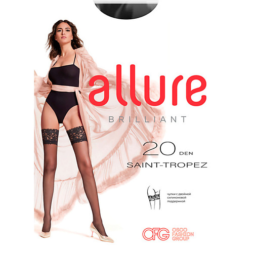 PIERRE CARDIN ALLURE Чулки женские ST TROPEZ 20 ден NERO 670₽