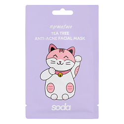 Тканевая маска для лица "анти-акне с чайным деревом"