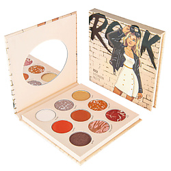 Палетка для макияжа глаз "ROCK" EYESHADOWS PALETTE