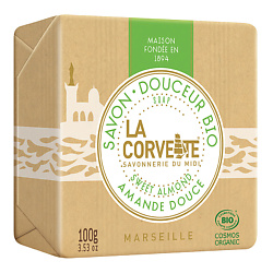 Мыло органическое для лица и тела Сладкий миндаль Marseille Sweet Almond Soap