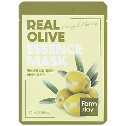 Маска для лица тканевая с экстрактом оливы Real Olive Essence Mask