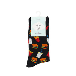 Носки модель Burger, цвет черный