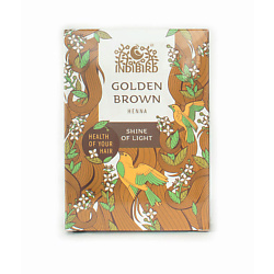 Набор Хна золотисто-коричневая + Шапочка + Перчатки Golden Brown Henna