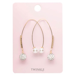 Серьги PEARL AND CRYSTALS