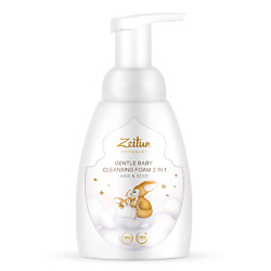 Нежная детская пенка 2 в 1 для очищения волос и тела Mom&Baby. Gentle Baby Cleansing Foam 2in1