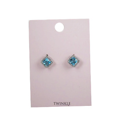 Серьги Light Blue Square