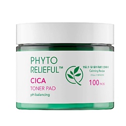 Диски для лица успокаивающие с центеллой азиатской Phyto Relieful Cica Toner Pad
