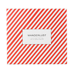 WANDERLUST Подарочный набор Saffiano Bright Red. Комплект: кошелек + бирка на багаж.