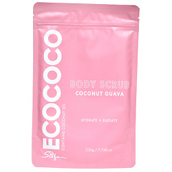 Скраб для тела для увлажнения и сияния Гуава и Кокос Body Scrub Coconut Guava