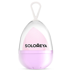 Косметический спонж для макияжа со срезом лиловый Flat End blending sponge lilac