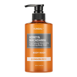 Гель для душа Английская роза Honey & Macadamia Body Wash
