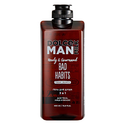 Гель для душа 3 в 1 «ВРЕДНЫЕ ПРИВЫЧКИ» MAN
