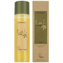 Тонер для лица Балансирующий с канабидиолом и растительным скваланом Real CBD Vegan Toner