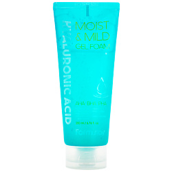 Пенка для лица очищающая гелевая с гиалуроновой кислотой, AHA, BHA Hyaluronic Acid Moist & Mild Gel Foam