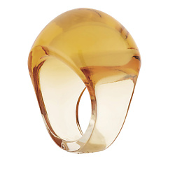 LALIQUE Кольцо-Кабошон Ambre (желтый)