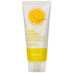Гель для лица отшелушивающий с экстрактом лимона Real Lemon Deep Clear Peeling Gel