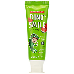 Зубная паста гелевая детская c ксилитом и вкусом арбуза Dinos Smile
