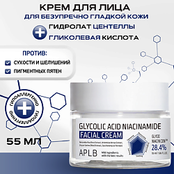 Крем с гликолевой кислотой и ниацинамидом Glycolic Acid Niacinamide Facial Cream