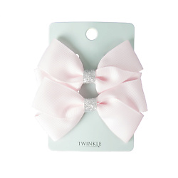 Заколки для волос TWINKLE BACK TO SCHOOL, color pink+silver