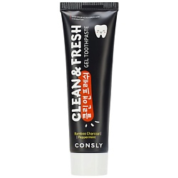 Зубная паста гелевая с бамбуковым углем и перечной мятой Clean & Fresh