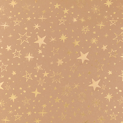 Упаковочная бумага Stars Gold