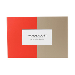 WANDERLUST Подарочный набор Saffiano Bright Red + Champagne Gold. Комплект: обложки на паспорт